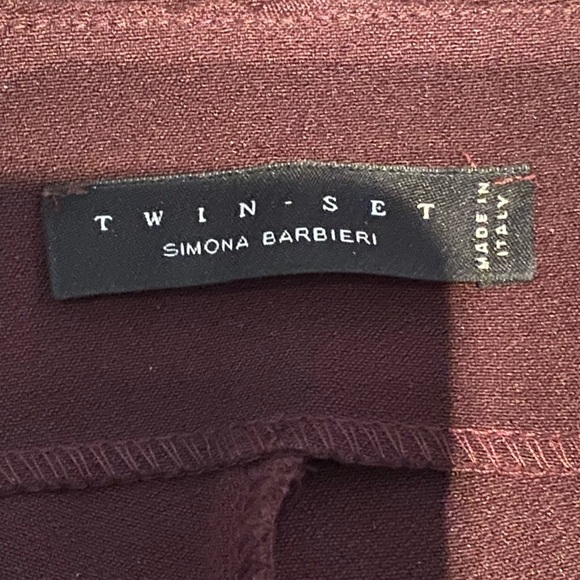 Twin-Set women’s burgundy pants - Picture 2 of 7
